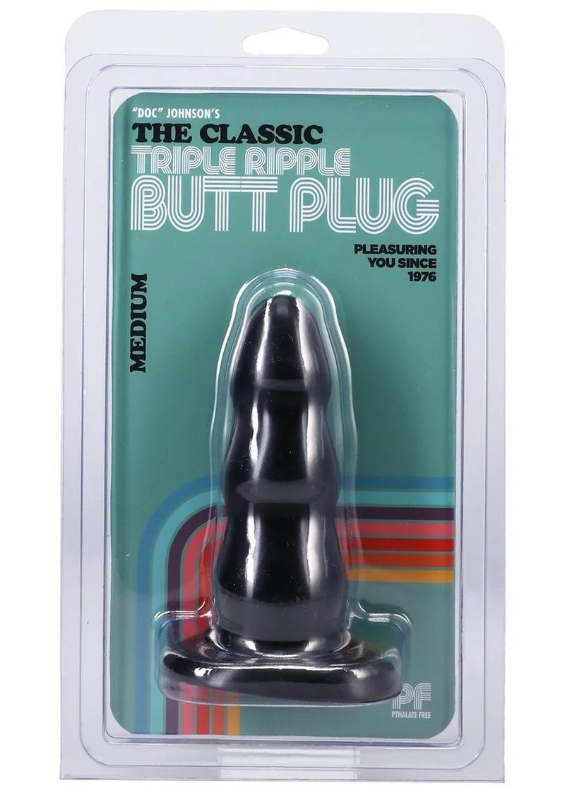 Doc Johnson Triple Ripple Butt Plug Classic Pleasure - Image 5