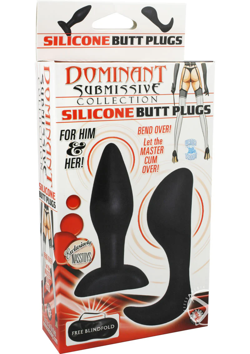 Dominant Submissive Silicone Butt Plugs Set - Image 2