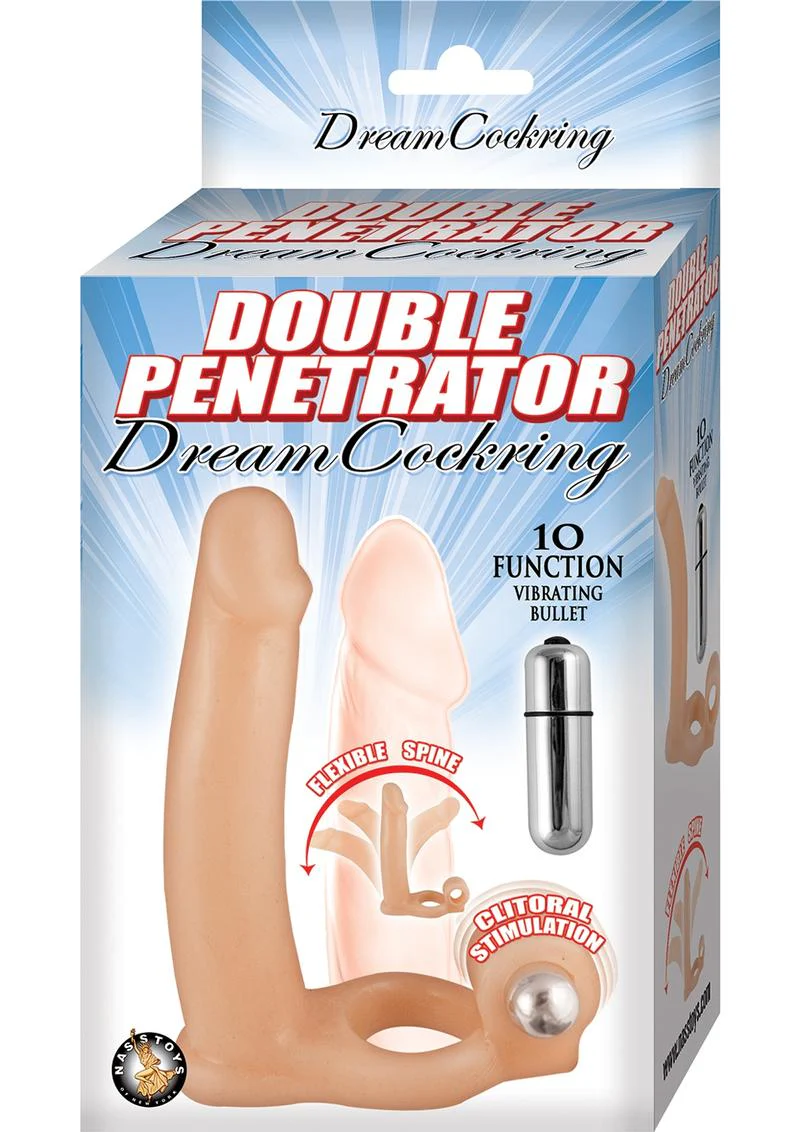 Double Penetrator DreamCockring with 10-Function Vibrating Bullet - Image 2