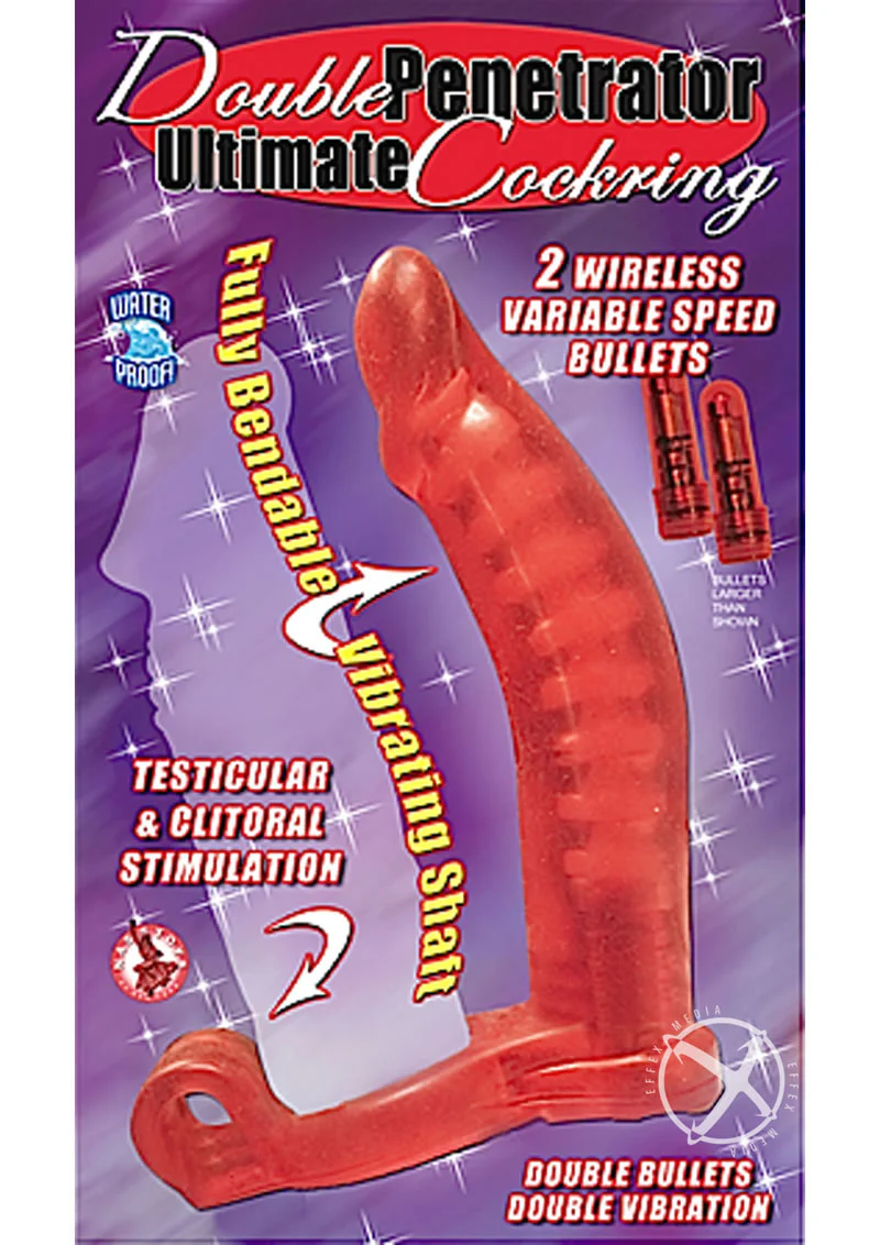 Double Penetrator Ultimate Cockring With Vibrating - Image 3