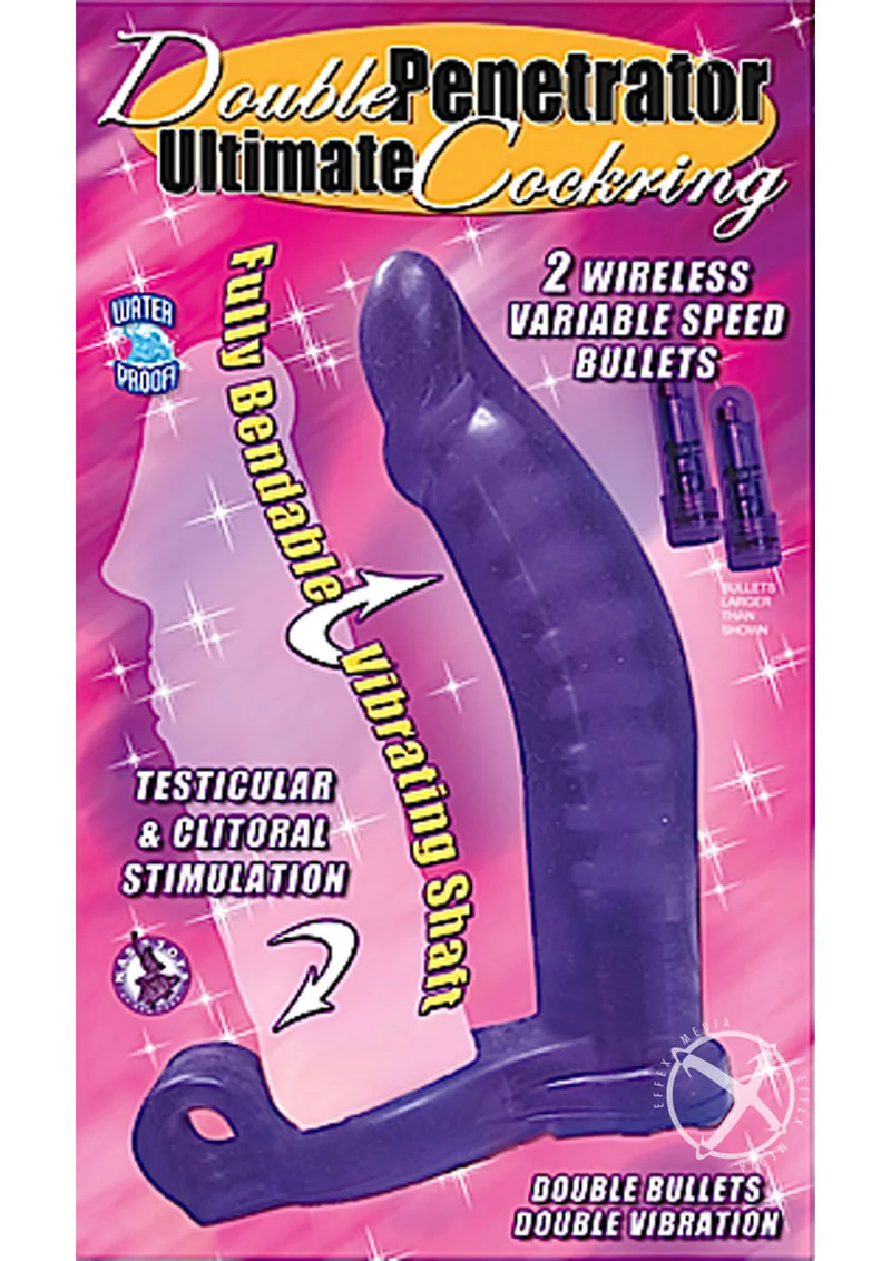 Double Penetrator Ultimate Cockring With Vibrating - Image 4