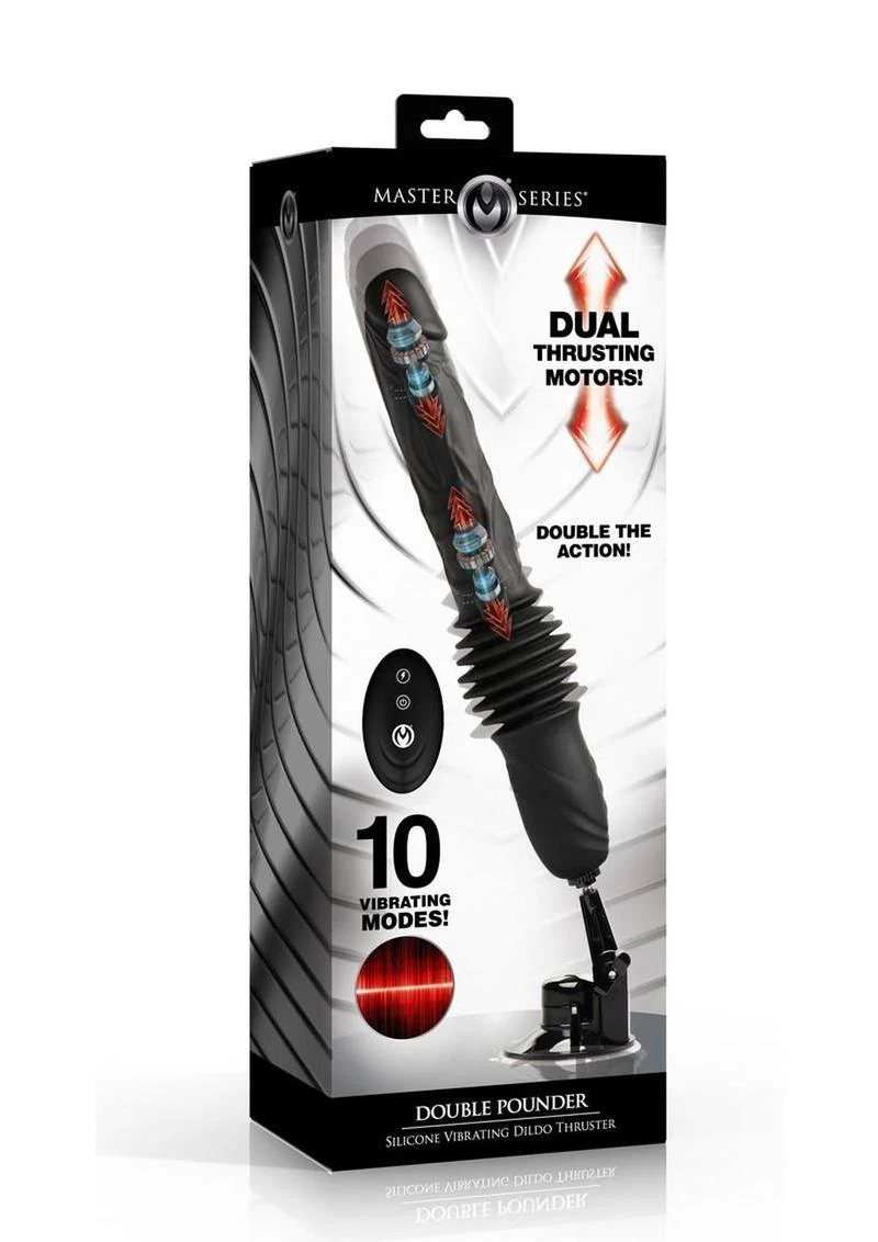 Double Pounder Vibrating Dildo Thruster - Image 4
