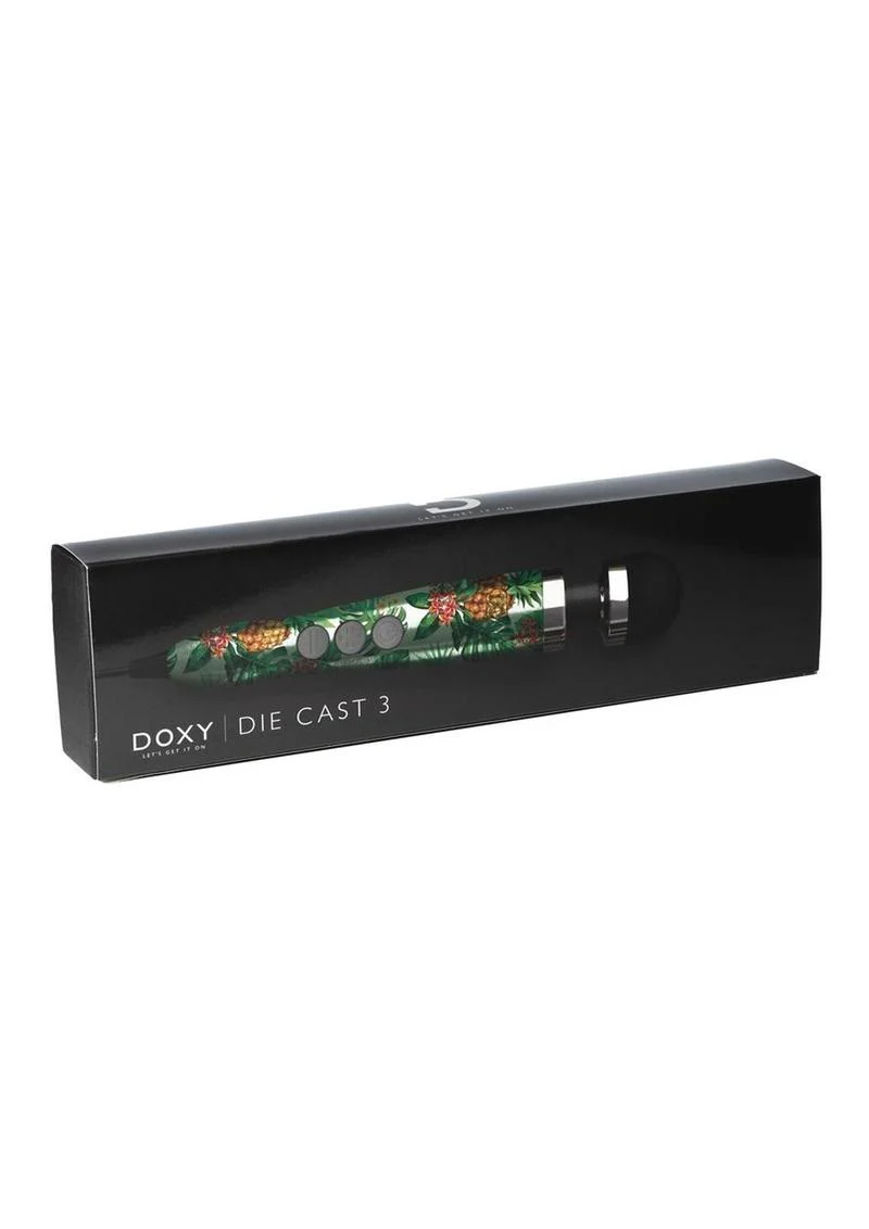 Doxy Die Cast 3 Wand Massager Pineapple Pattern Plug - Image 10