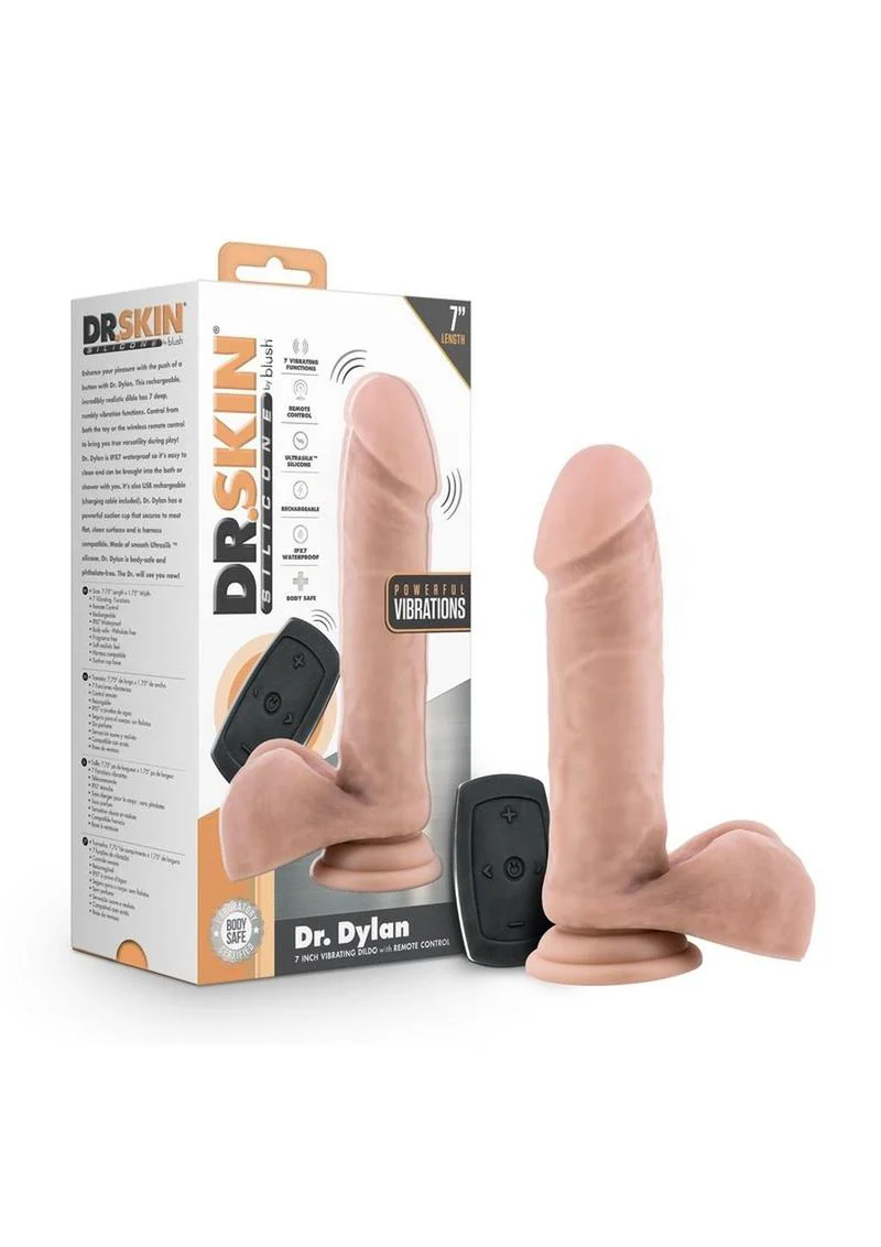 Dr. Dylan Rechargeable Vibrating Dildo - Image 4