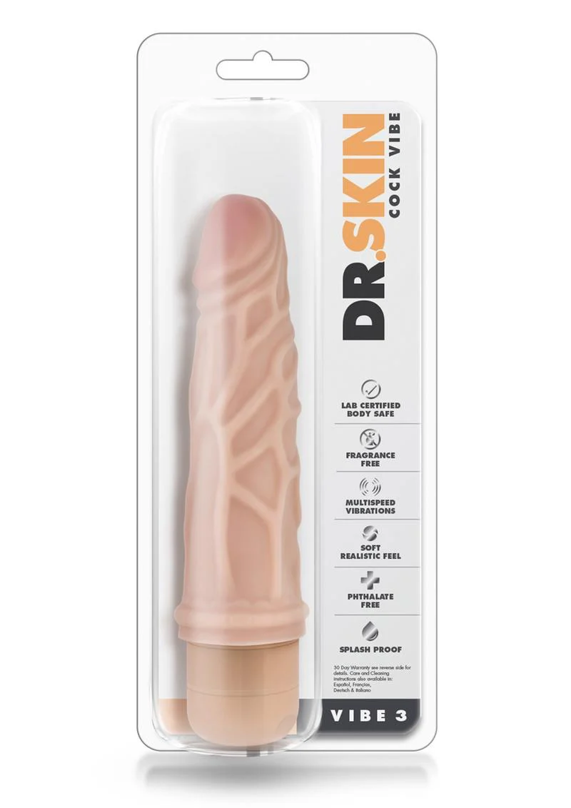 Dr. Skin Cock Vibe 3 Silver Collection Vibrating Dido - Image 7