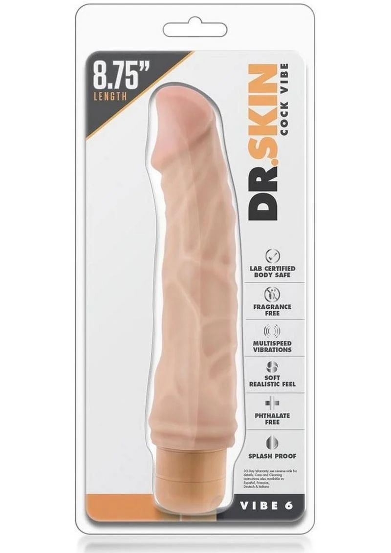 Dr. Skin Cock Vibe Vibrating Dildo - Image 7