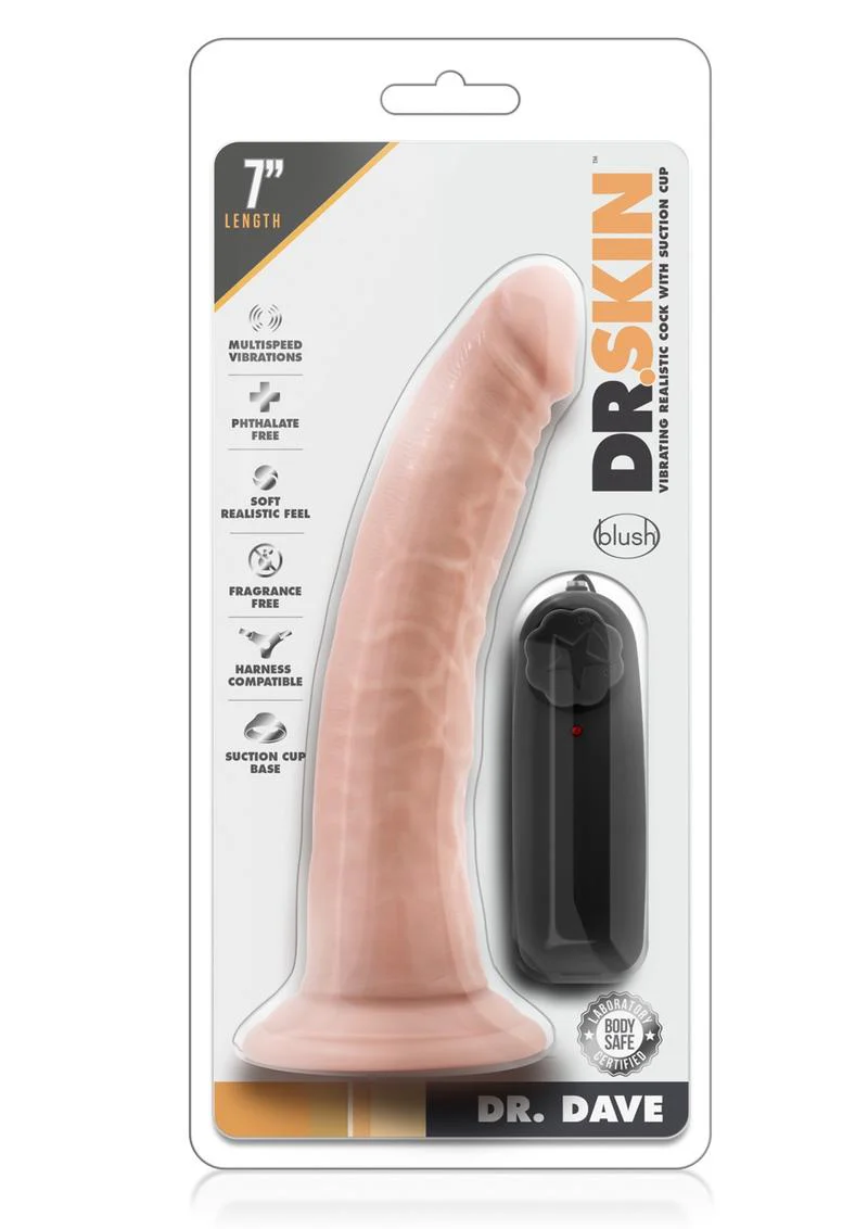 Dr. Skin Dr. Dave Vibrating Dildo - Image 12