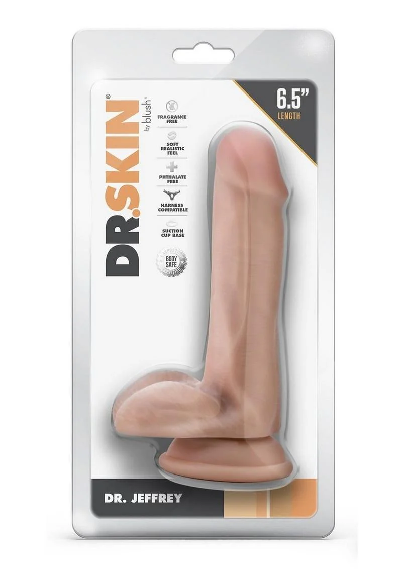 DR.SKIN Dr. Jeffrey Realistic Dildo with Balls And Suction Cup - Image 6