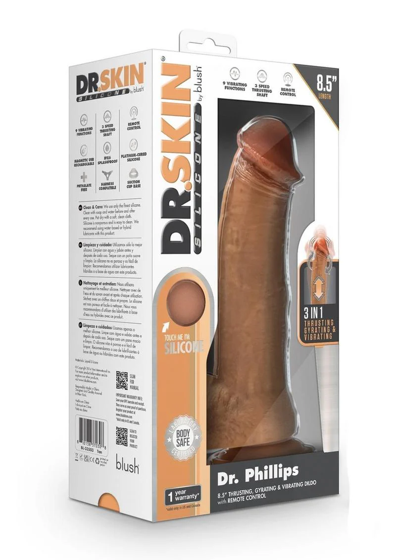 Dr. Skin Dr. Phillips Thrusting, Gyrating And Vibrating Dildo - Image 4