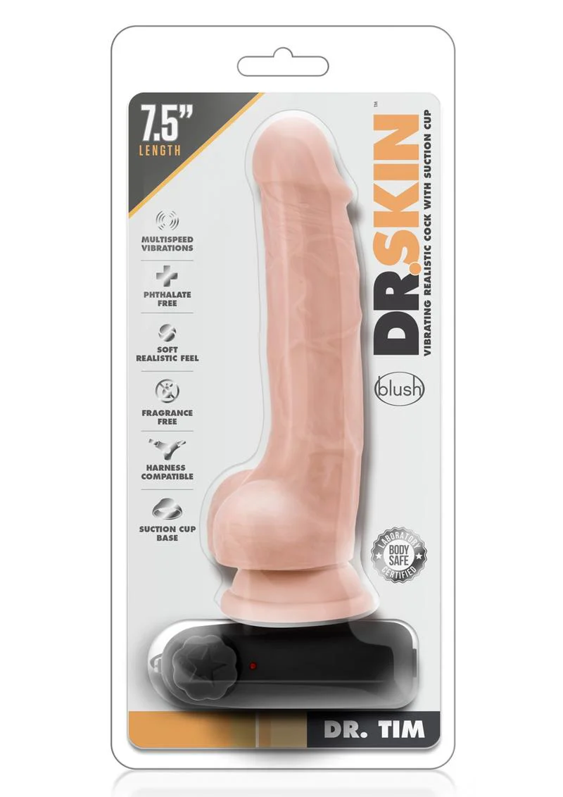 Dr. Skin Dr. Tim Vibrating Dildo - Image 4
