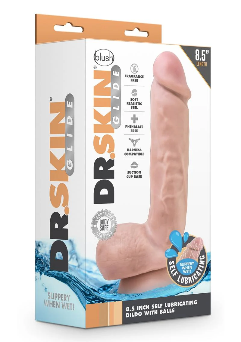 Dr. Skin Glide Self-Lubricating Soft Dildo - Image 21