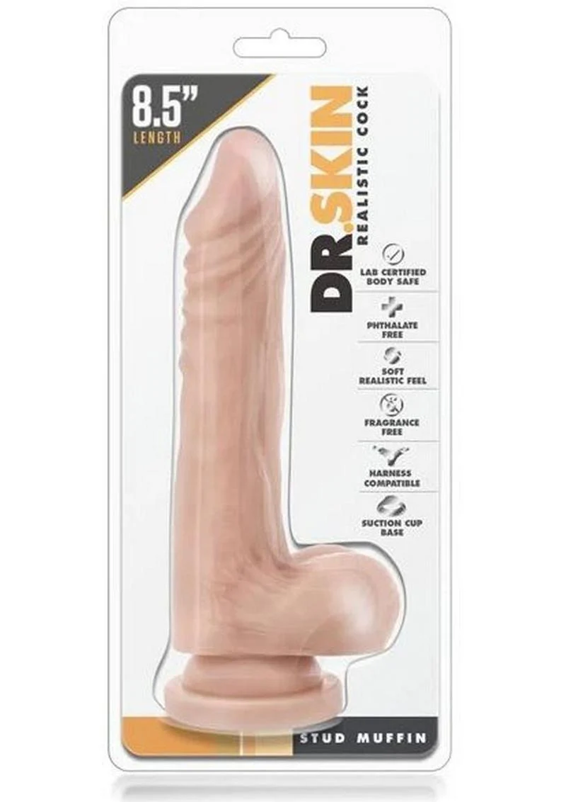 Dr. Skin Phthalate-Free Stud Muffin Dildo - Image 4