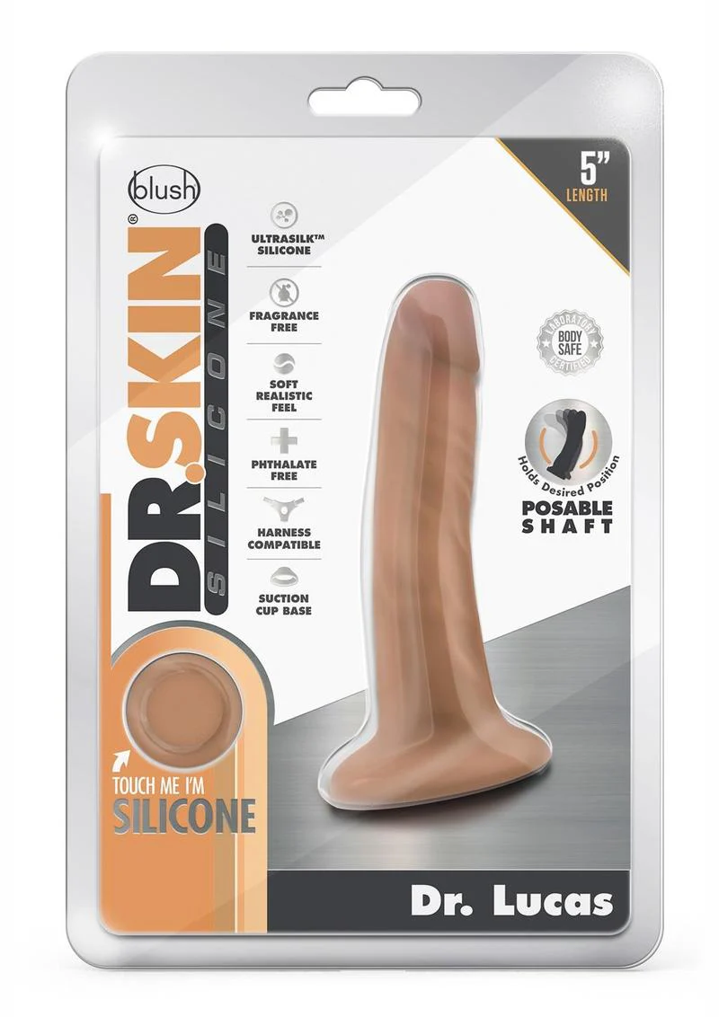 Dr. Skin Platinum Collection Silicone Dr. Lucas Dildo with Suction Cup - Image 6
