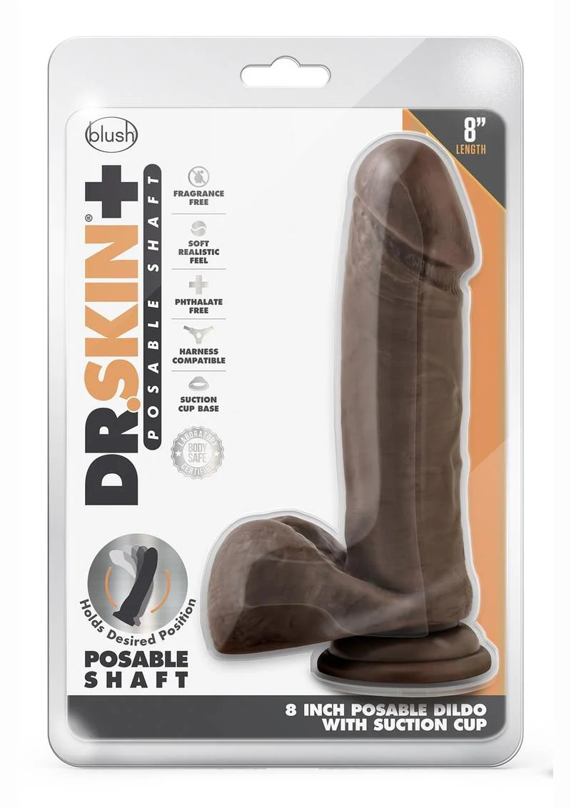 Dr. Skin Plus Posable Dildo with Balls - Image 13