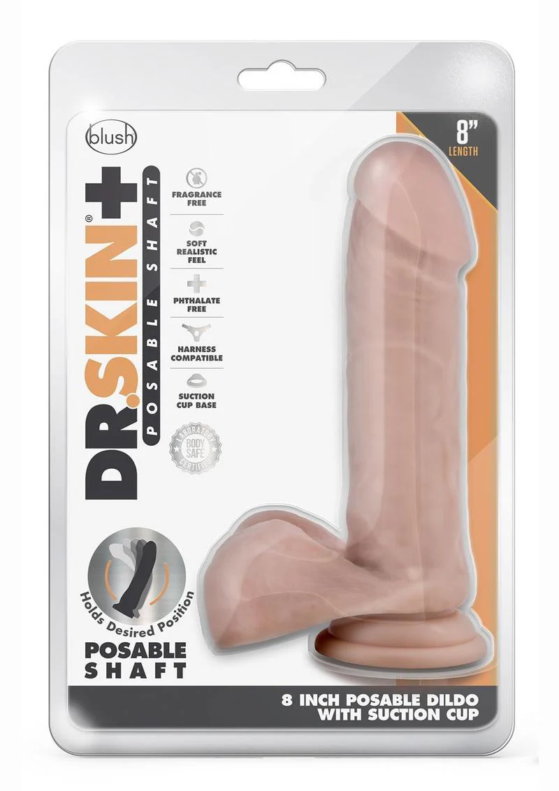 Dr. Skin Plus Posable Dildo with Balls - Image 14