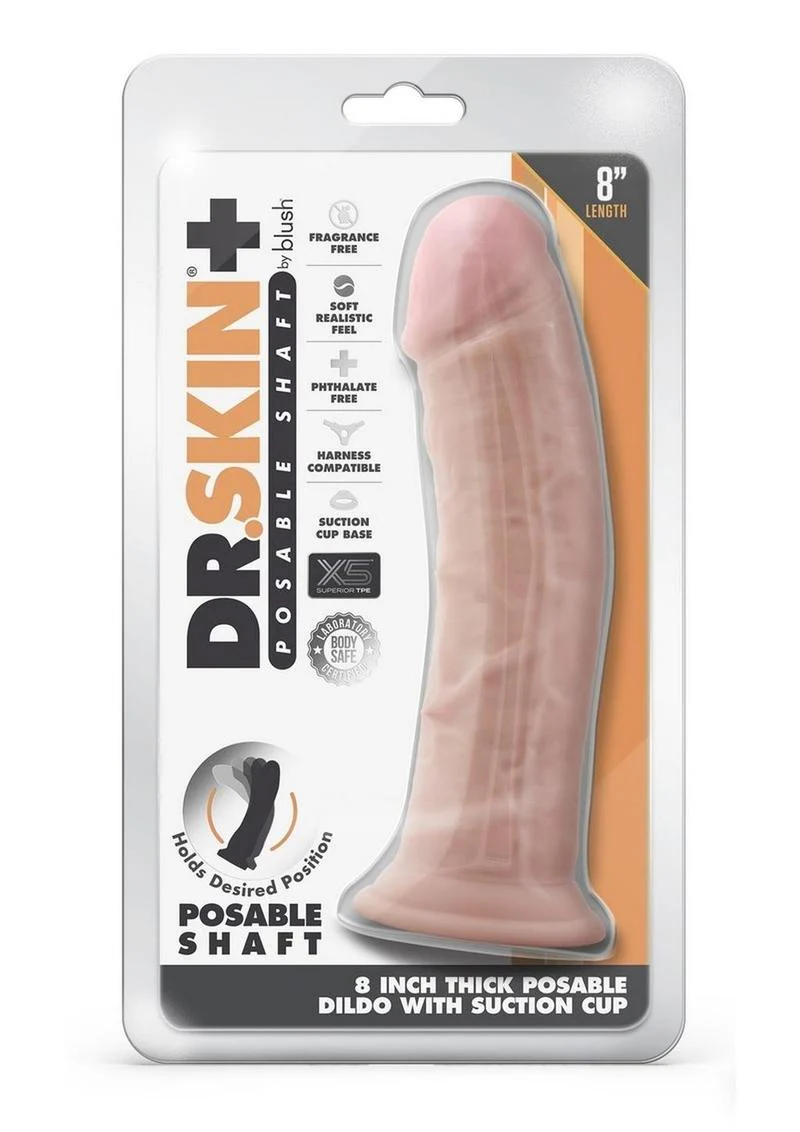 Dr. Skin Plus Thick Posable Dildo - Image 14