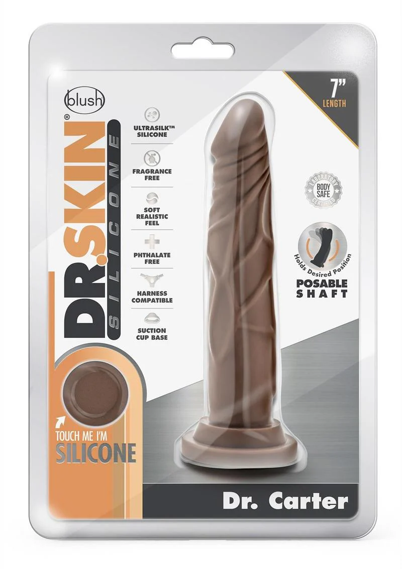 Dr. Skin Posable Silicone Dildo with Suction Cup - Image 7