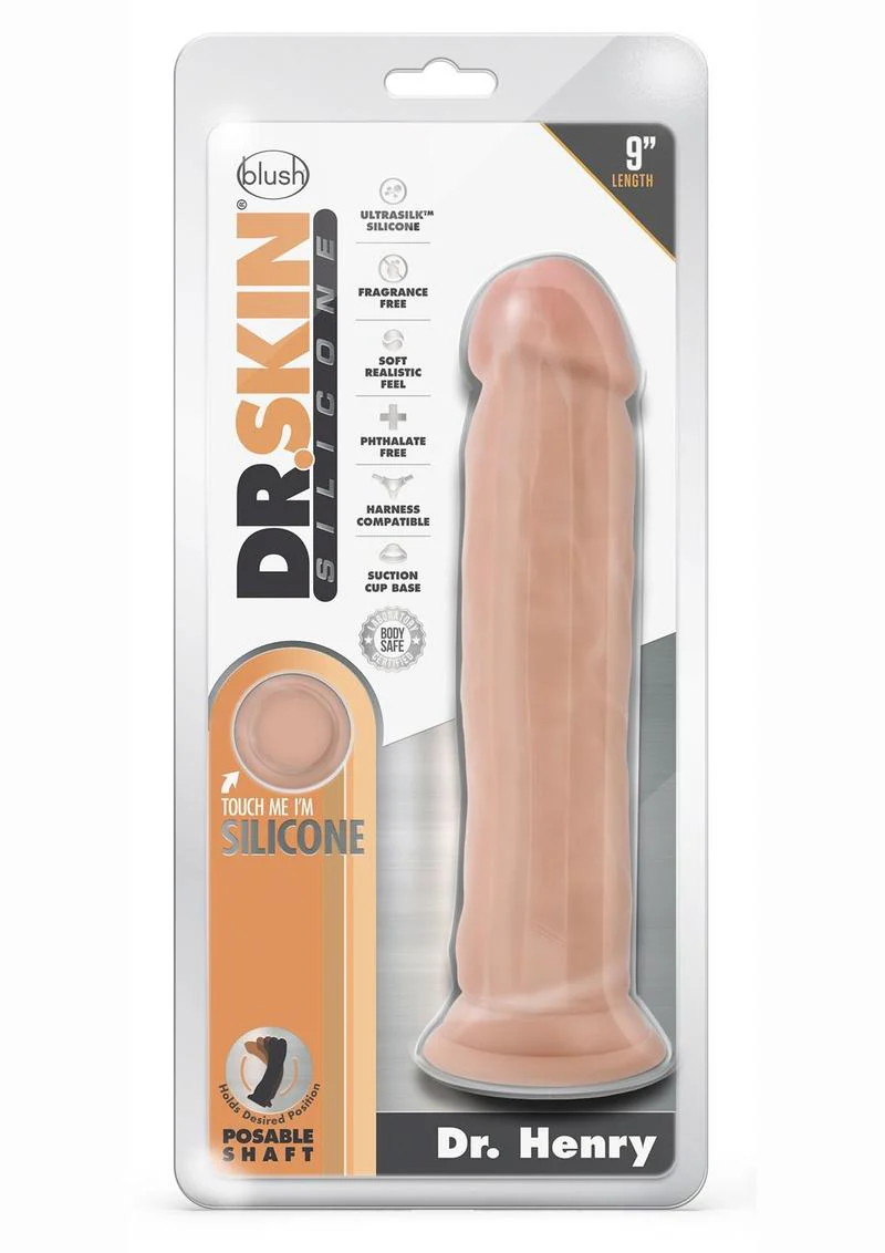 DR.SKIN Silicone Collection Dr. Henry Realistic Dildo with Suction Cup - Image 7