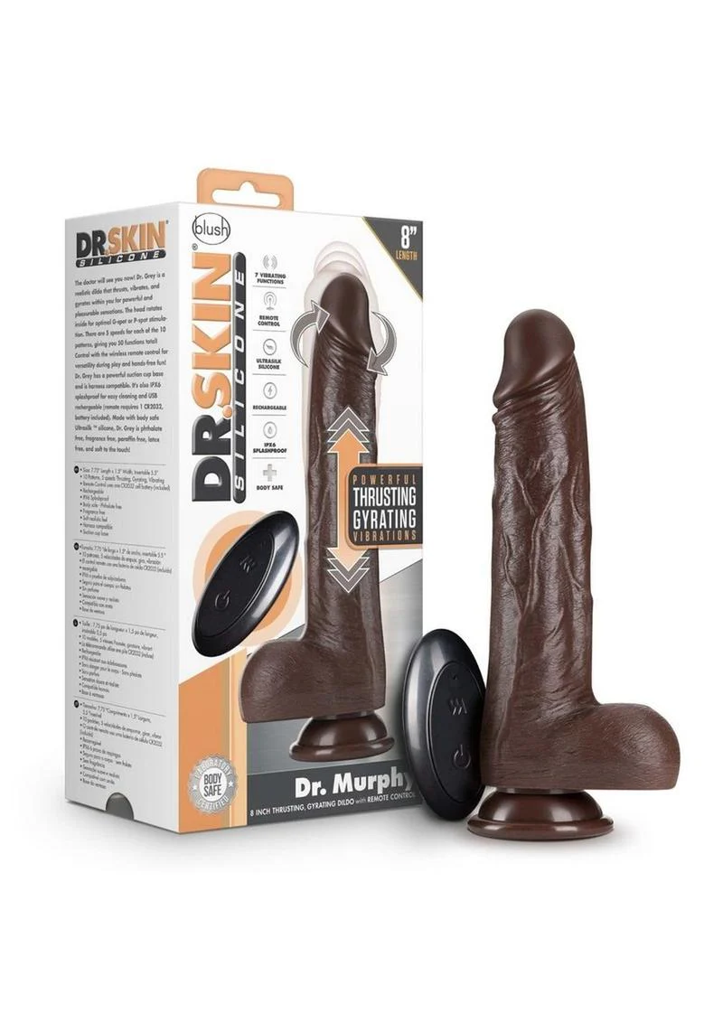Dr. Murphy Thrusting And Gyrating Silicone Dildo - Image 4