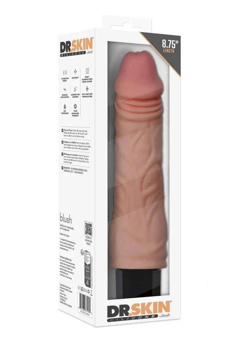 Dr. Skin Silicone Realistic Vibrating Dildo - Image 4