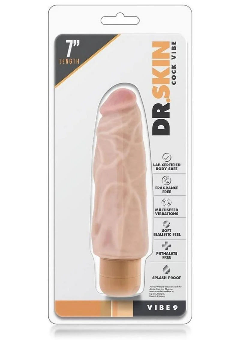Dr. Skin Silver Collection Cock Vibrating Dildo - Image 4