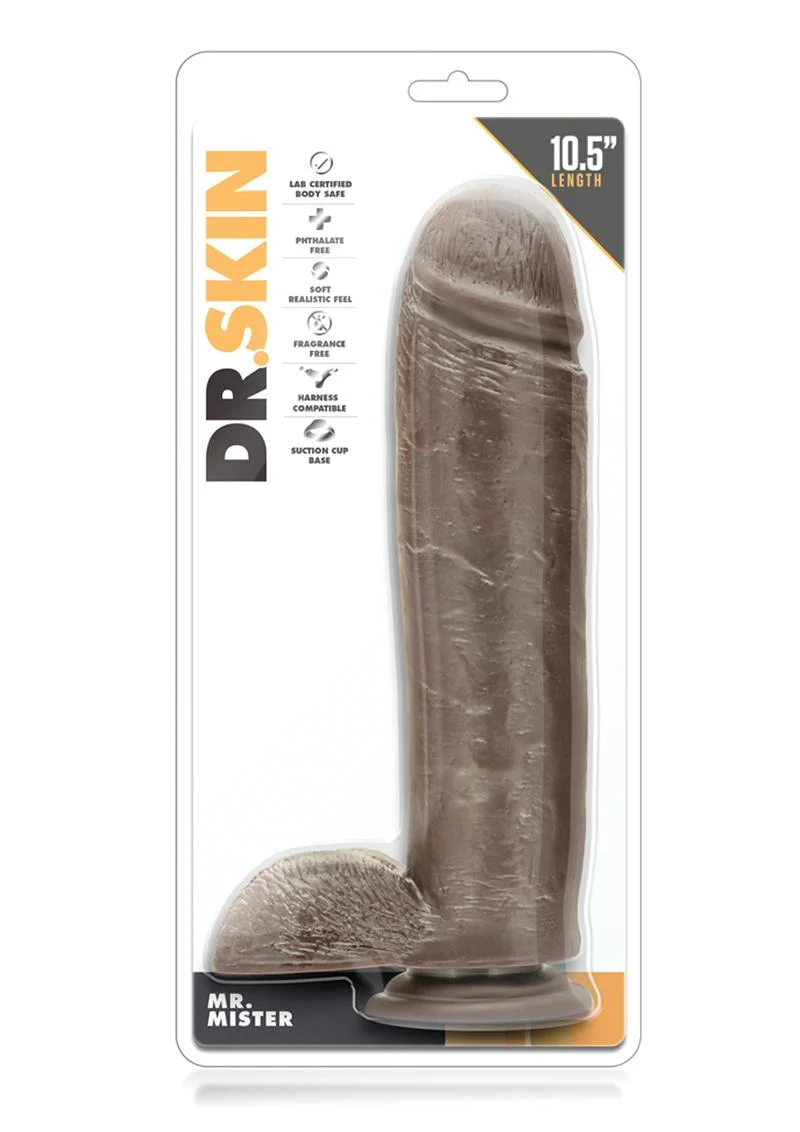 Dr. Skin Silver Collection Mr. Mister Dildo with Suction Cup Base - Image 4