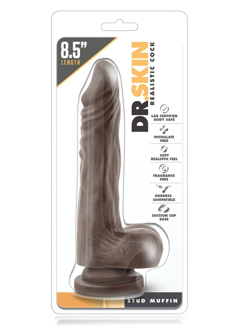 Dr. Skin Stud Muffin Dildo With Balls - Image 4