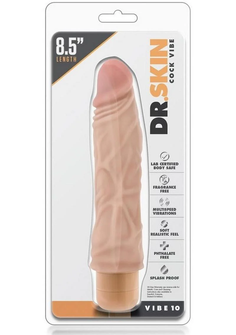 Dr. Skin Vibe 10 Vibrating Cock Vibe For Realistic Feel - Image 8