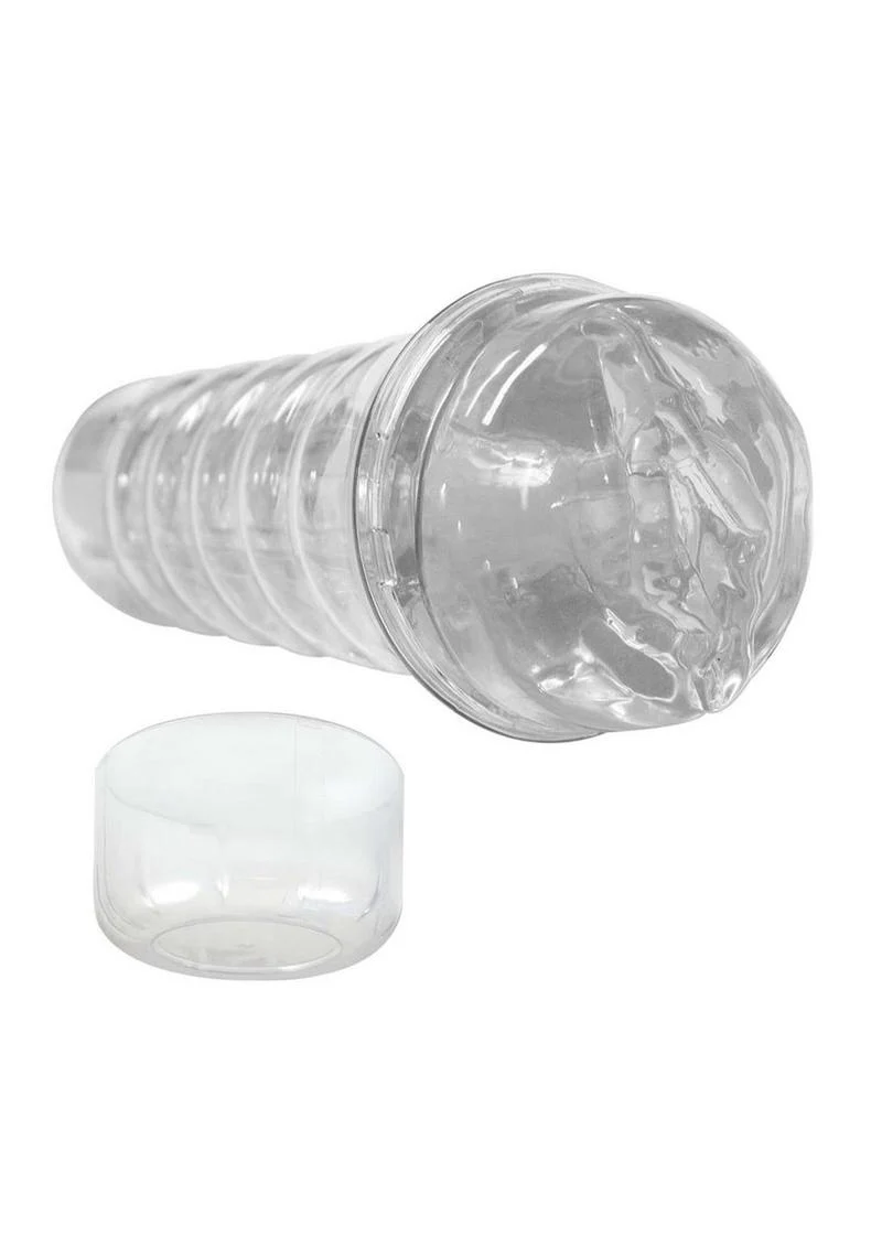 Dream Lite Crystal Vagina Realistic Handheld Masturbator - Image 3