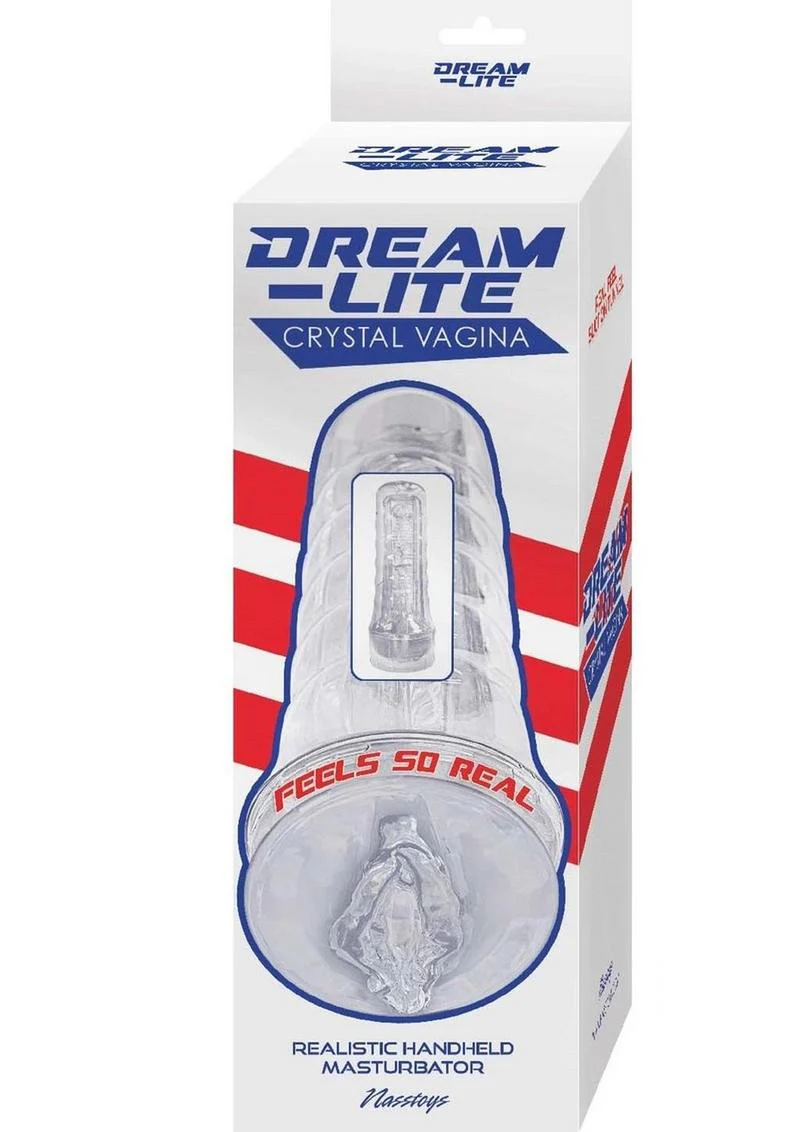 Dream Lite Crystal Vagina Realistic Handheld Masturbator - Image 8