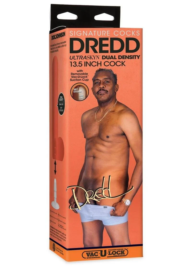Dredd Ultraskyn Dual Density Cock With Removable Suction Cup - Image 4