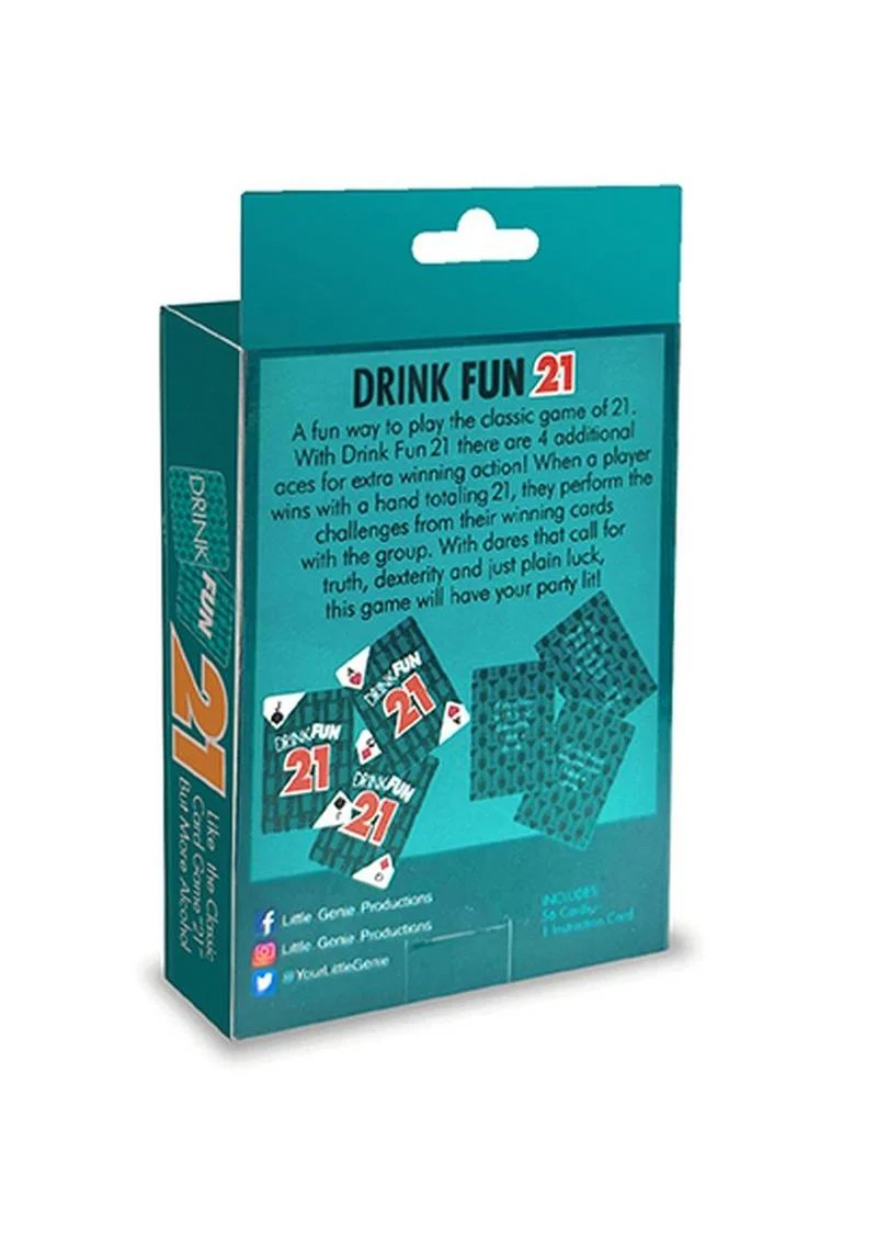Drink Fun 21 Card Game For Classic 21 with Boozy Twists - Image 2