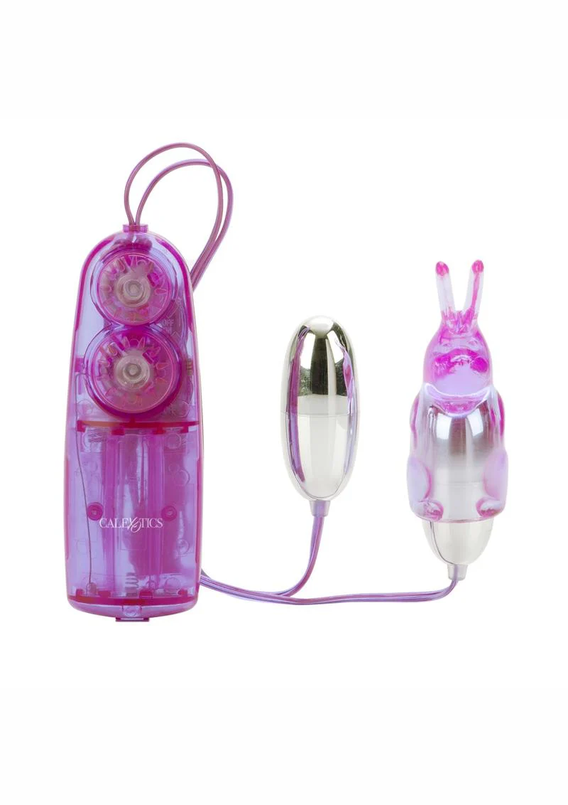 Dual Bunny Teaser Bullet CalExotics With Wired Remote Control