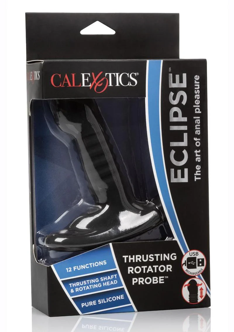 Eclipse Thrusting Rotator Probe Silicone Vibrating Butt Plug - Image 4