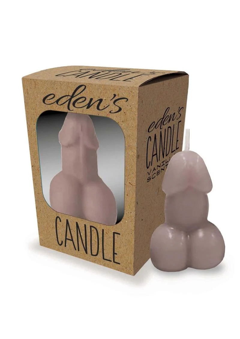 Eden’s Vanilla Scented Penis Candle Taupe Nude - Image 2