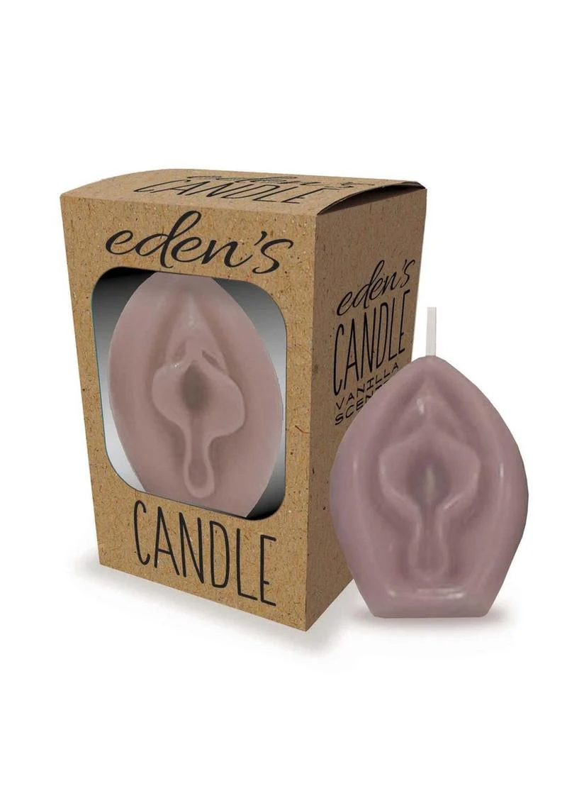 Eden’s Vanilla Scented Vagina Candle Taupe Nude Fun And Playful - Image 2