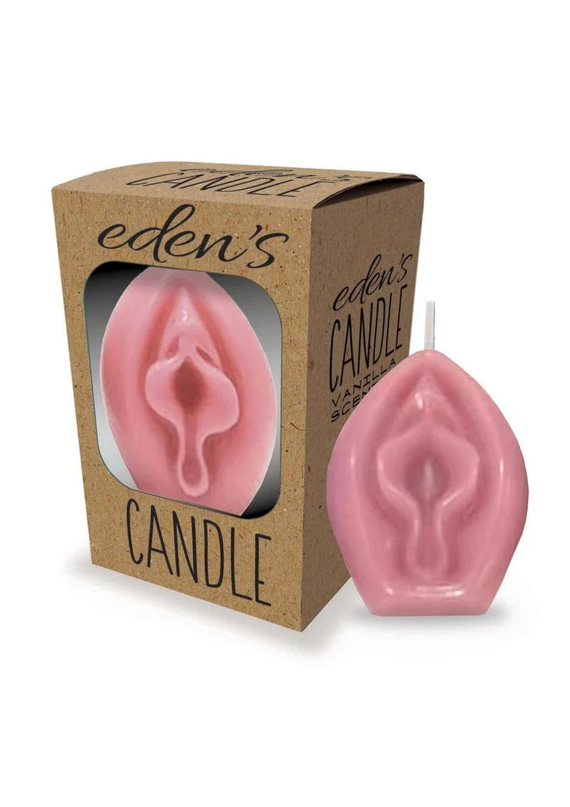 Eden's Vanilla Scented Vagina Candle Taupe Nude for Intimate Spaces - Image 4
