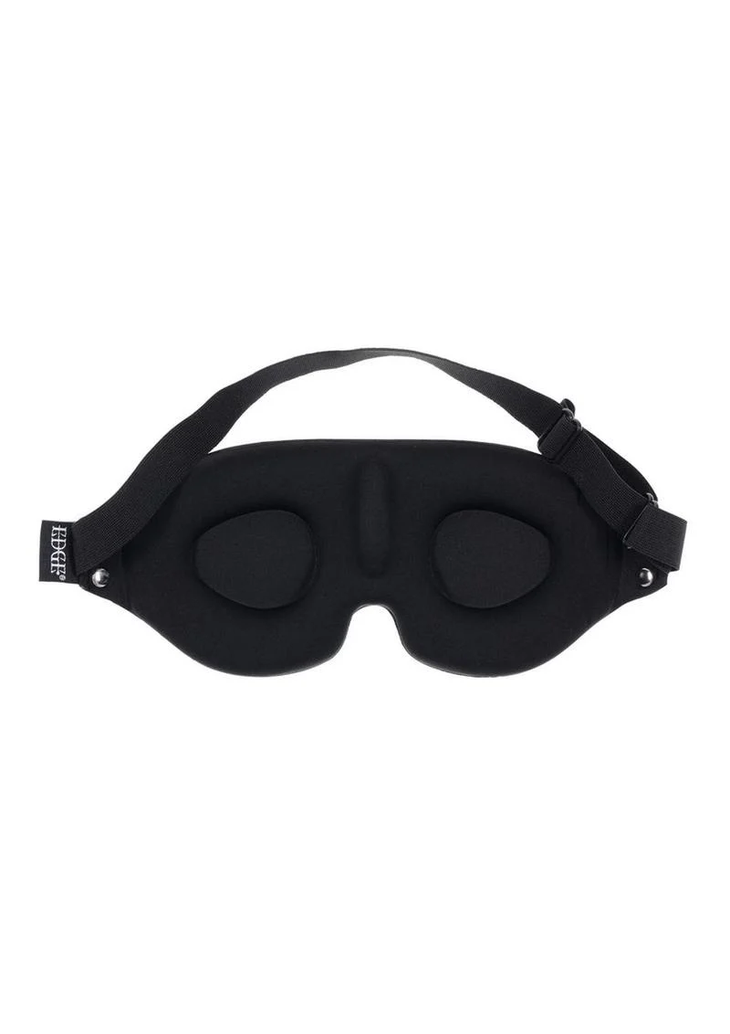 EDGE Lights Out Blindfold Soft Black Leather Design for Sensory Play - Image 2