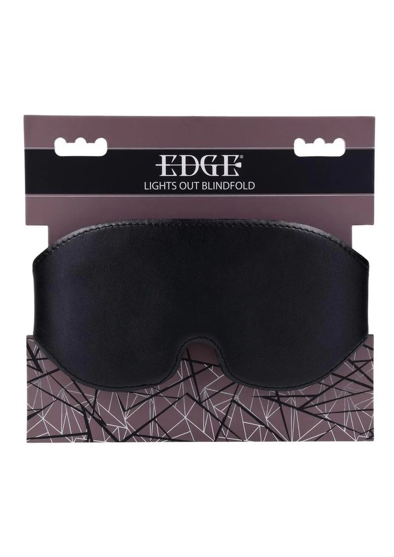 EDGE Lights Out Blindfold Soft Black Leather Design for Sensory Play - Image 4