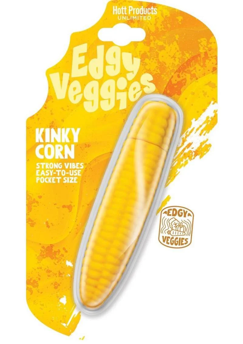 Edgy Veggies Kinky Corn Rechargeable Silicone Vibrator - Image 2