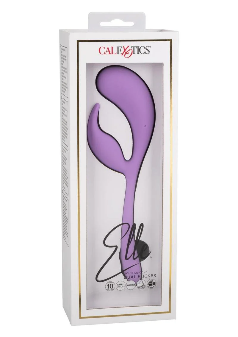 Elle Liquid Silicone Dual Flicker Vibrator - Image 4