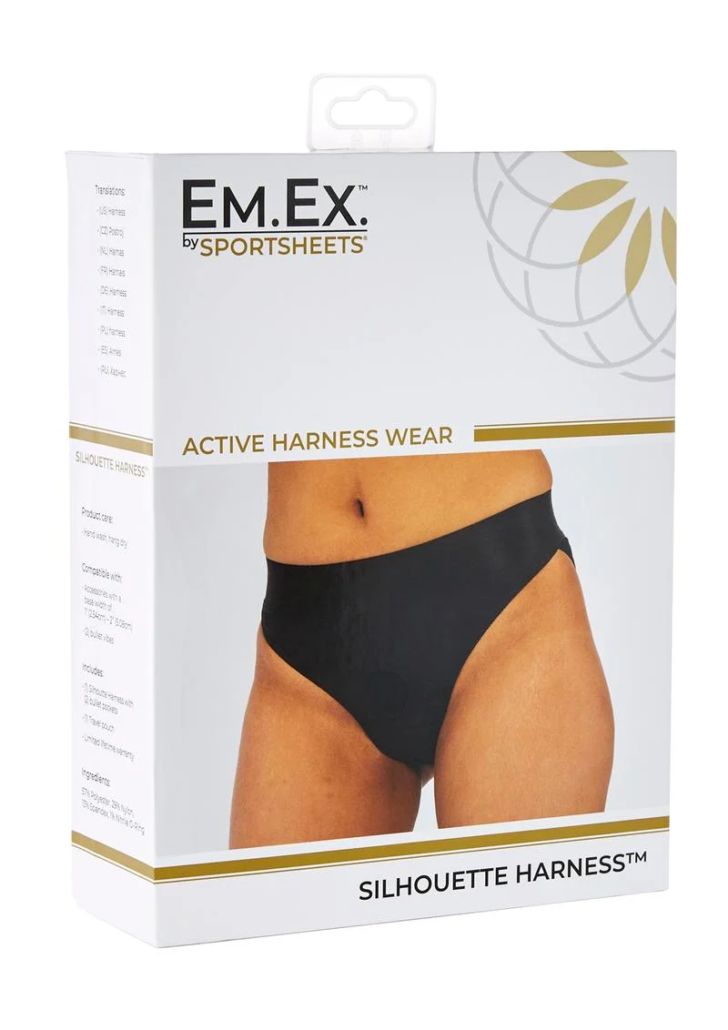 EM.EX. Silhouette Harness Black Bikini Cut - Image 7