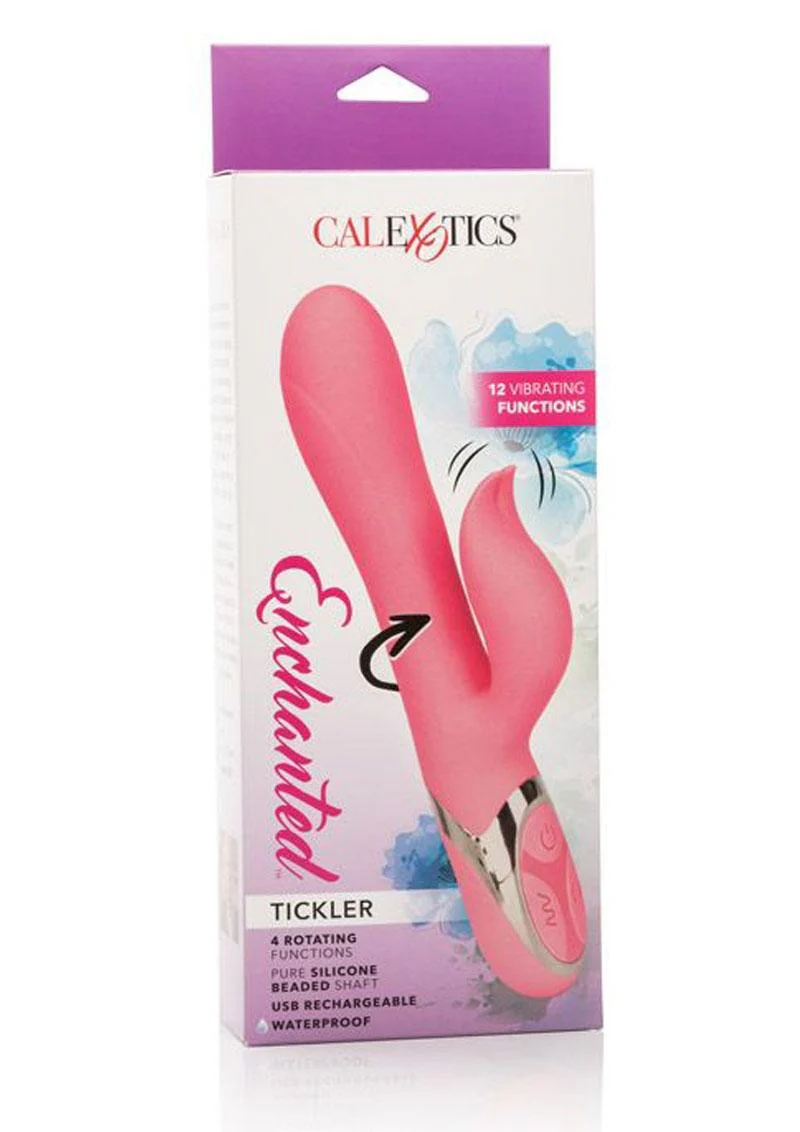 CalExotics Enchanted Tickler Silicone Rabbit Vibrator - Image 4