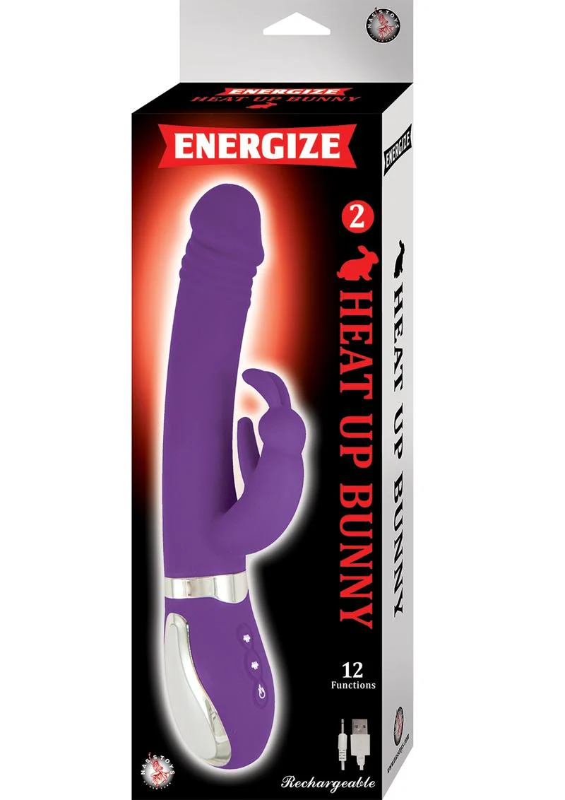 Energize Heat-Up Bunny 2 Rechargeable Silicone Warming Rabbit Vibrator - Image 3