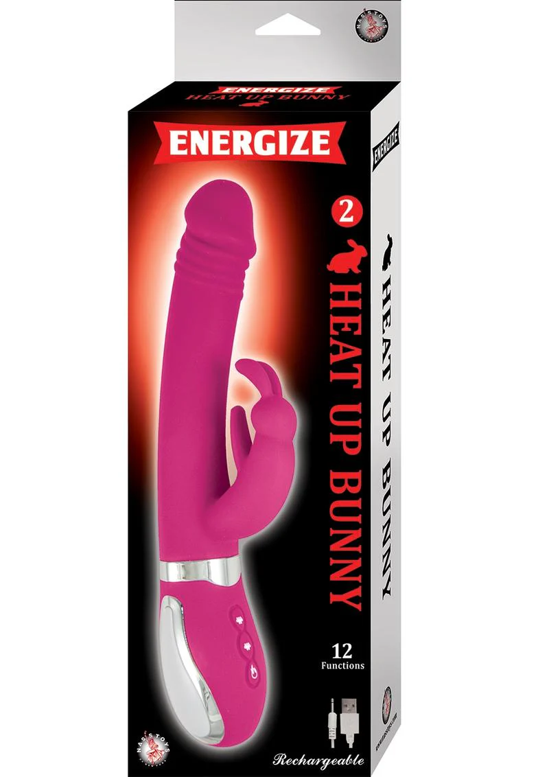 Energize Heat-Up Bunny 2 Rechargeable Silicone Warming Rabbit Vibrator - Image 4
