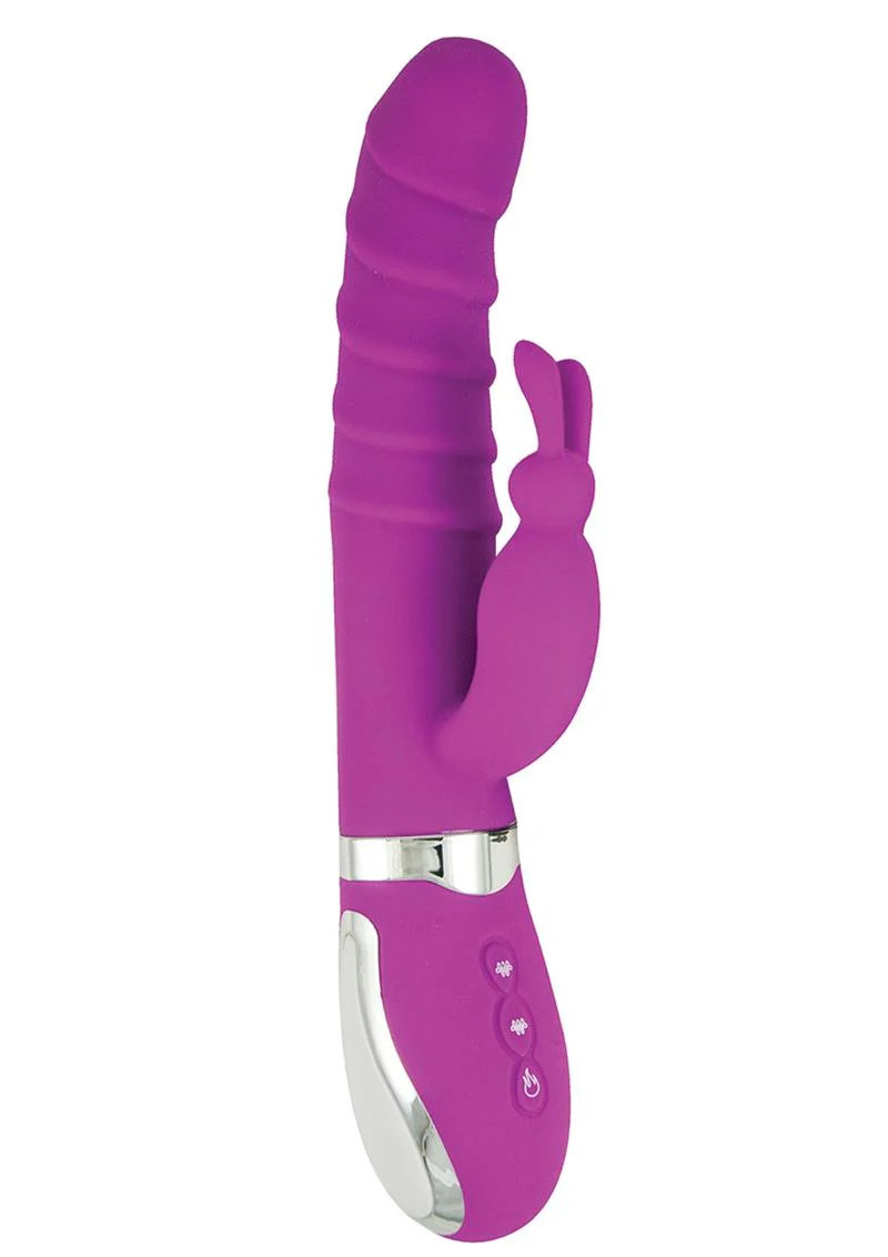 Energize Heat-Up Bunny Rechargeable Silicone Warming Rabbit Vibrator - Image 2