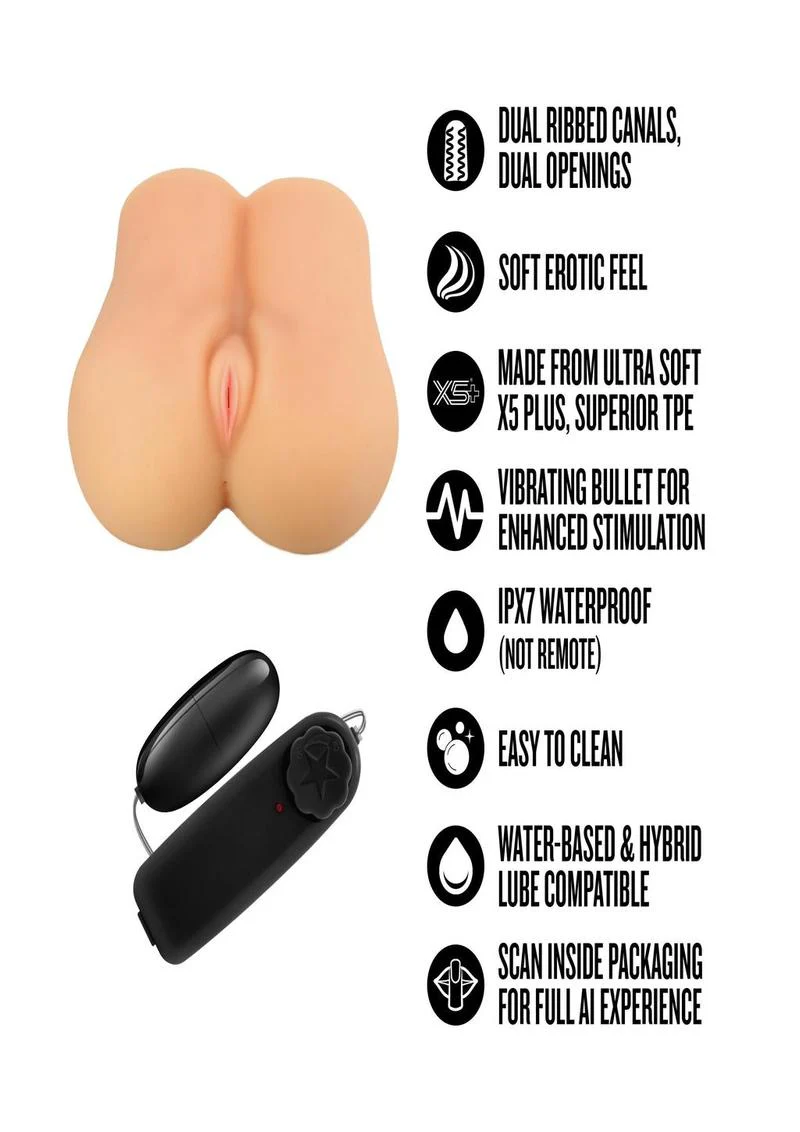 Enlust Hallie Vibrating Masturbator - Pussy/Ass - Image 2