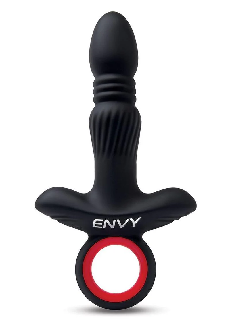 Envy Remote Controlled Thrusting Assifier Vibrating Silicone Plug - Image 2
