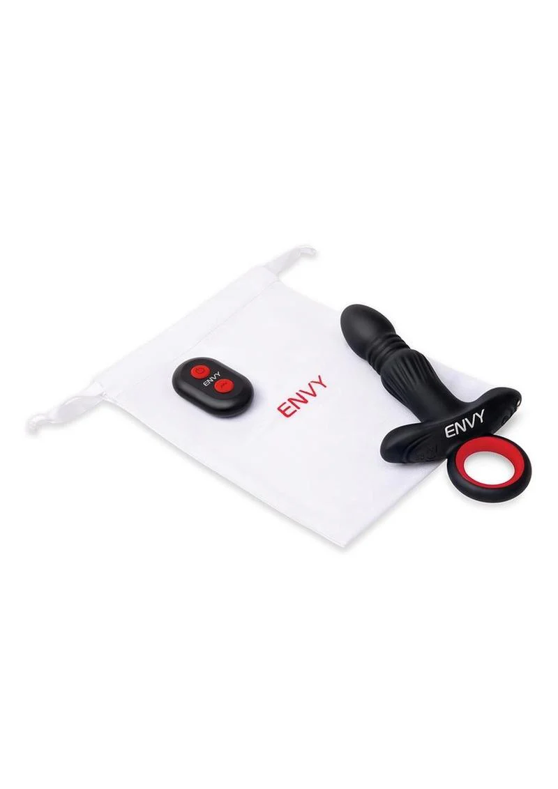 Envy Remote Controlled Thrusting Assifier Vibrating Silicone Plug - Image 3