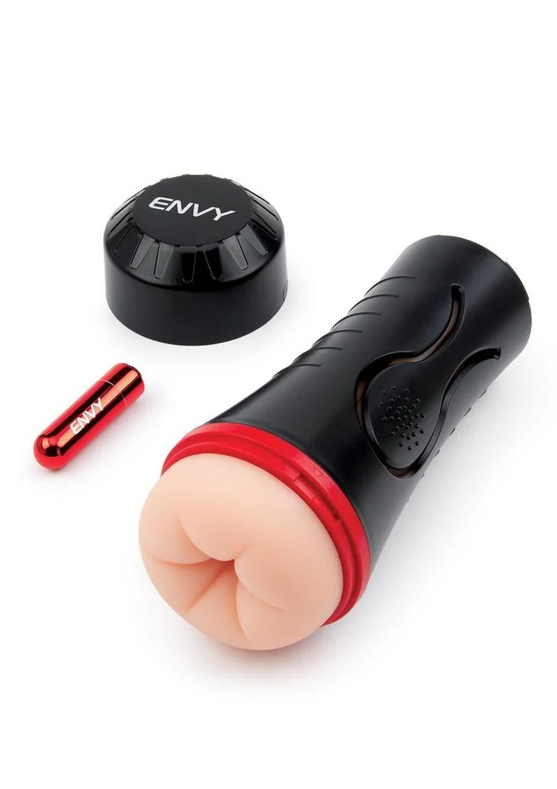 Envy Squeezable Rear Clutch Vibrating Discreet Backdoor Stroker - Image 2
